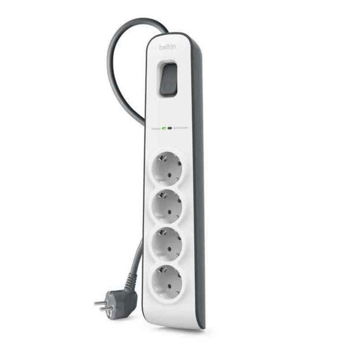 Табло с 4 гнезда с бутон за включване Belkin BSV400VF2M Бял