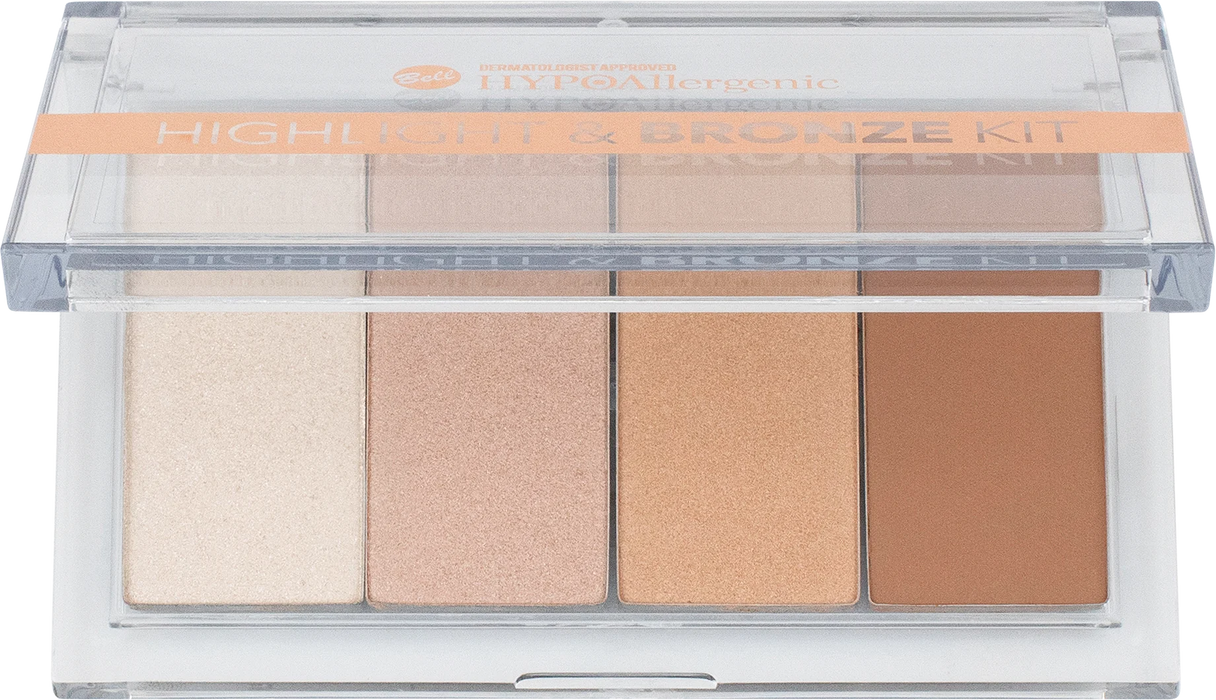 Палитра хайлайтър и бронзант за лице Highlight & Bronze Kit, 1 бр
