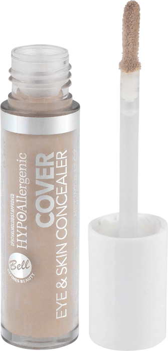 Течен коректор за лице HypoAllergenic Cover Eye & Skin Concealer - Nr.010, 1 бр