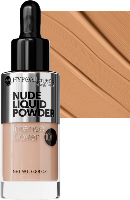 Течна пудра за лице Nude - Nr. 04 Golden beige, 25 g