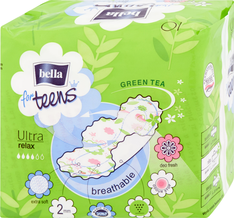 Дамски превръзки for Teens Ultra Relax с крилца, 10 бр