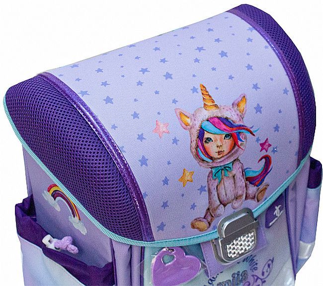 Ученически комплект Belmil Miia - Unicorn Girl, раница, несесер и торба