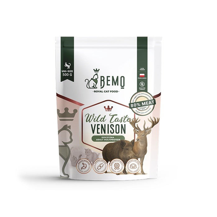 BEMO Cat Wild Taste Venison - суха храна за котки - 500 г