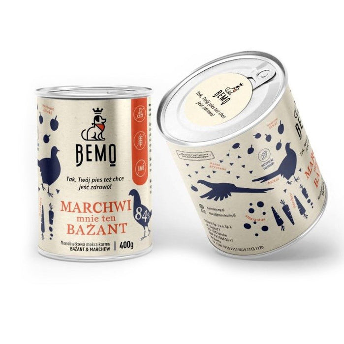 BEMO Marchwi mnie ten Bażant Mono - мокра храна за кучета - 400гр
