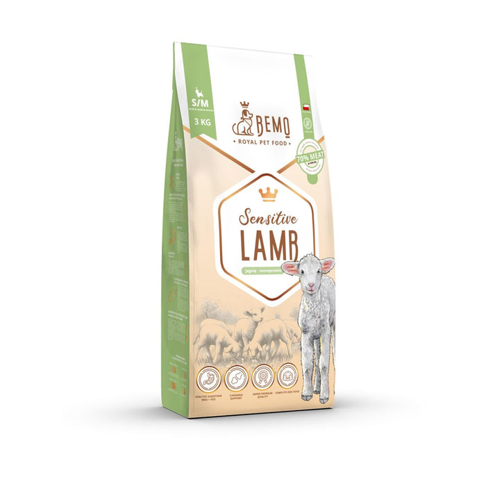 BEMO Sensitive Lamb Small/Medium Mono - суха храна за кучета - 3 кг