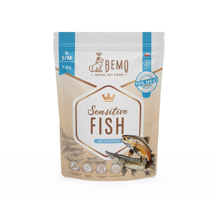 BEMO Sensitive Fish Small/Medium Mono - суха храна за кучета - 1 кг