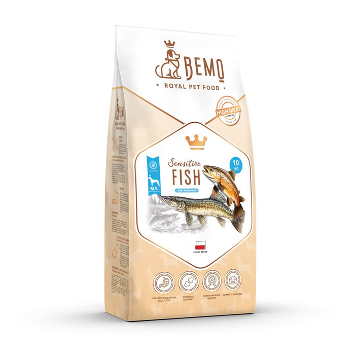 BEMO Sensitive Fish Medium/Large Mono - суха храна за кучета - 10 кг