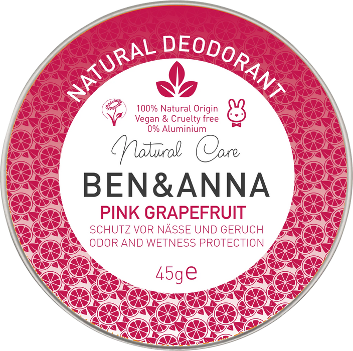 Натурален крем-дезодорант Pink Grapefruit, 45 g