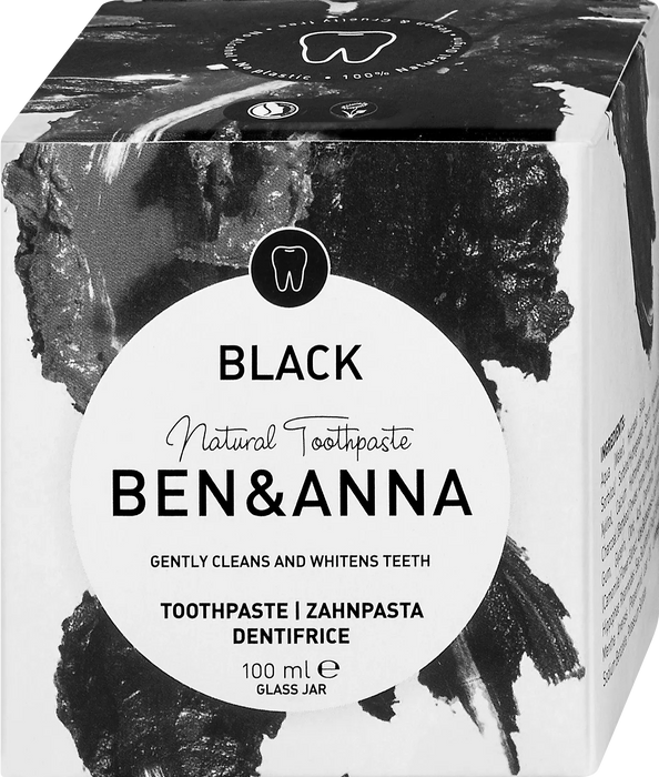 Натурална паста за зъби с активен въглен Natural Black, 100 ml