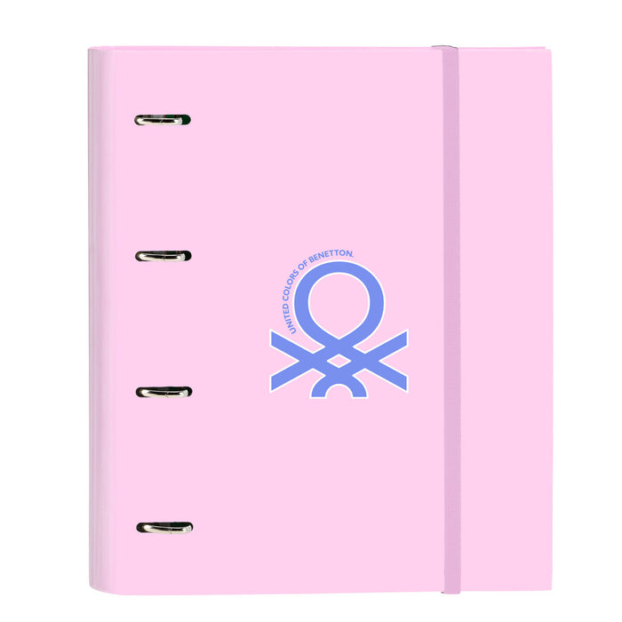 Папка с пръстени Benetton Pink Розов (27 x 32 x 3.5 cm)
