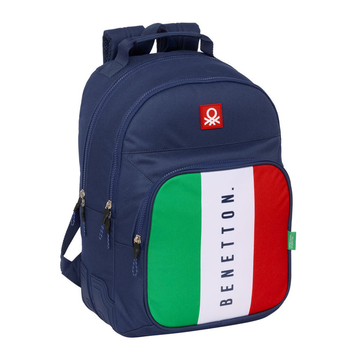 Училищна чанта Benetton Flag Морско син 32 x 42 x 15 cm