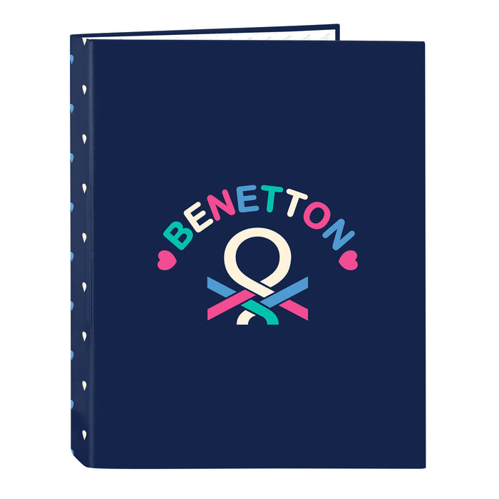 Папка с пръстени Benetton Drop Многоцветен A4 26.5 x 33 x 4 cm