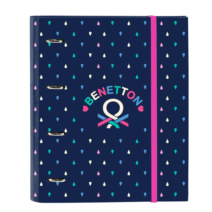 Папка с пръстени Benetton Drop Многоцветен 27 x 32 x 3.5 cm