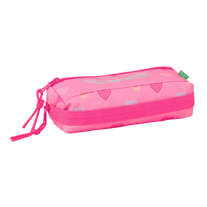 Пътническа Чанта Benetton Heart Розов 22 x 8,5 x 6 cm