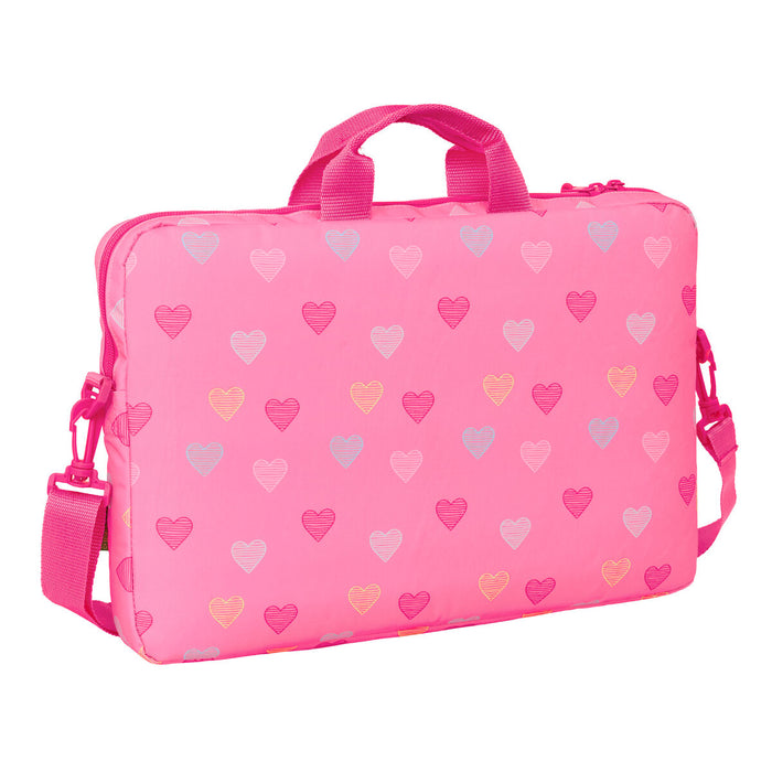 Чанта за лаптоп Benetton Heart Розов 40 x 27 x 4 cm