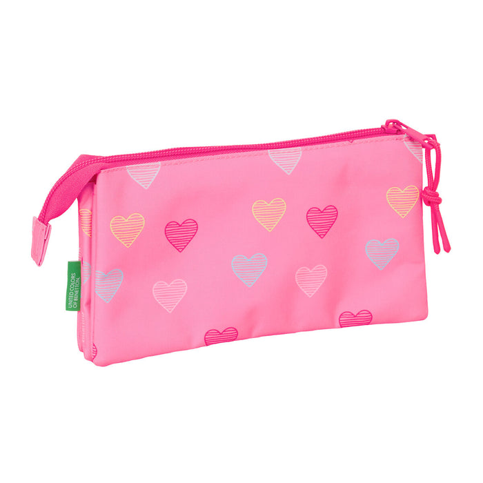 Пътническа Чанта Benetton Heart Розов 22 x 12 x 3 cm