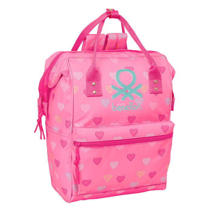 Училищна чанта Benetton benetton Розов 27 x 40 x 19 cm