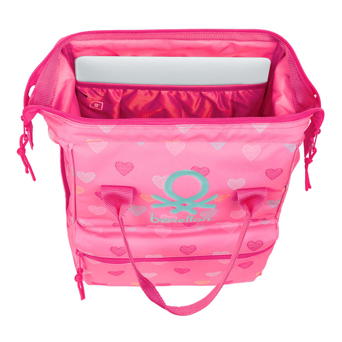 Училищна чанта Benetton benetton Розов 27 x 40 x 19 cm