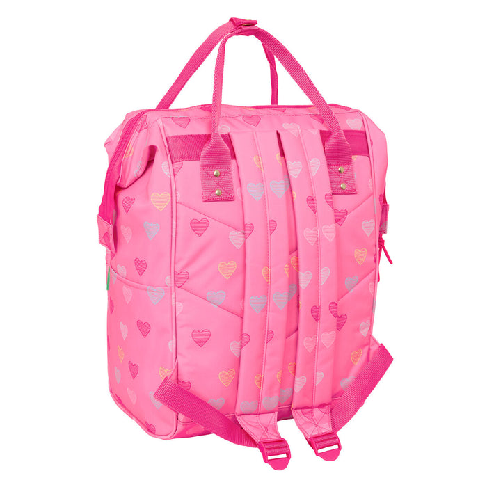 Училищна чанта Benetton benetton Розов 27 x 40 x 19 cm