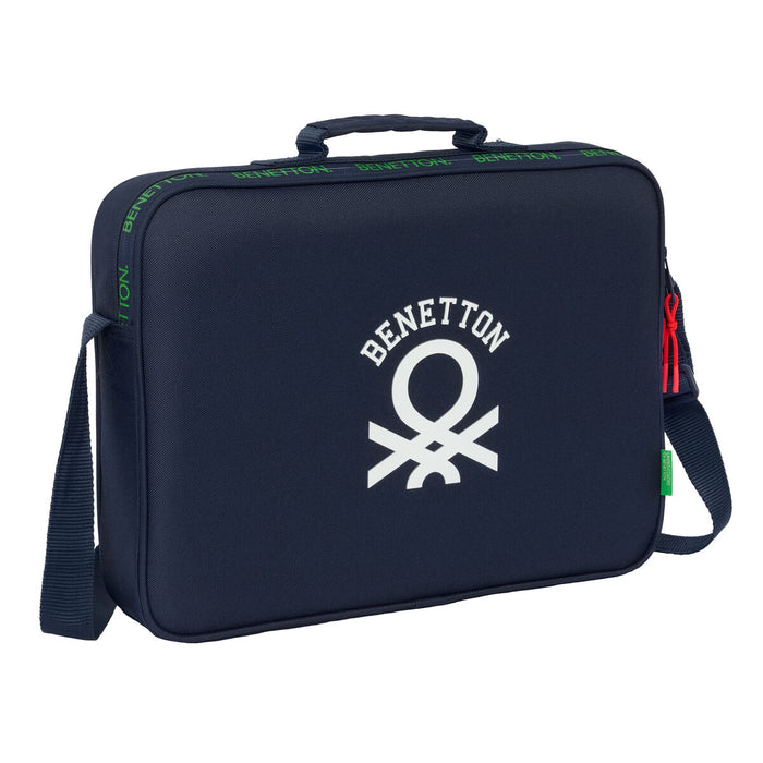 Училищна чанта Benetton Together Морско син 38 x 28 x 6 cm