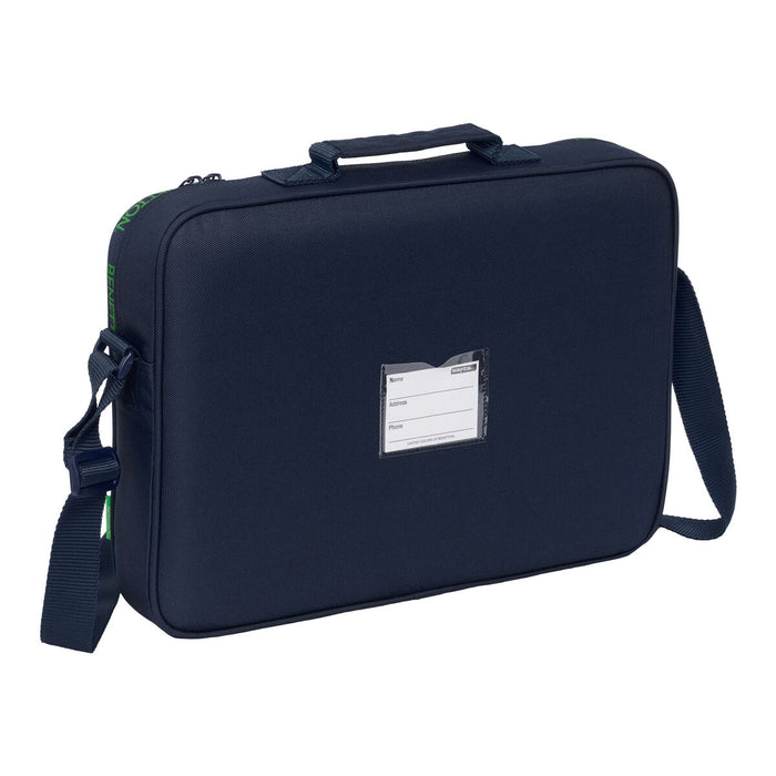 Училищна чанта Benetton Together Морско син 38 x 28 x 6 cm