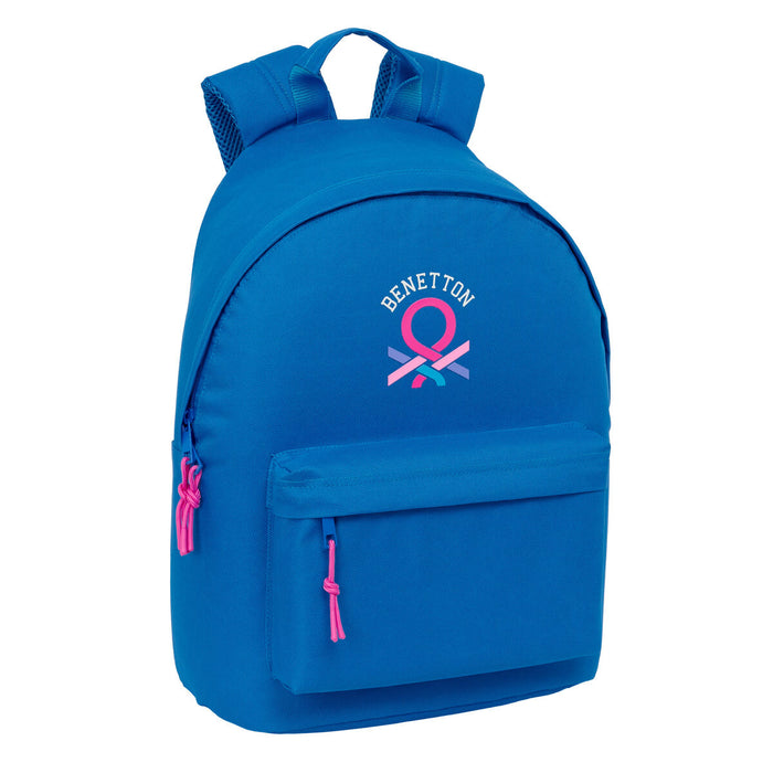 Училищна чанта Benetton benetton basics Син 31 x 41 x 16 cm