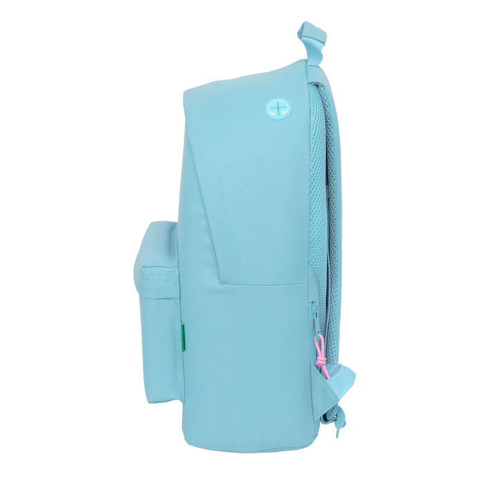 Училищна чанта Benetton benetton basics Селесте 31 x 41 x 16 cm