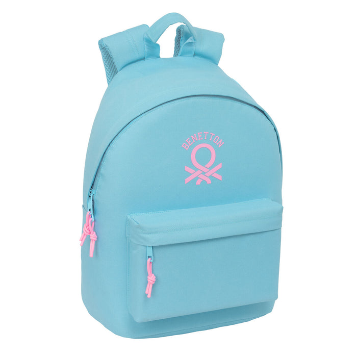 Училищна чанта Benetton benetton basics Селесте 31 x 41 x 16 cm