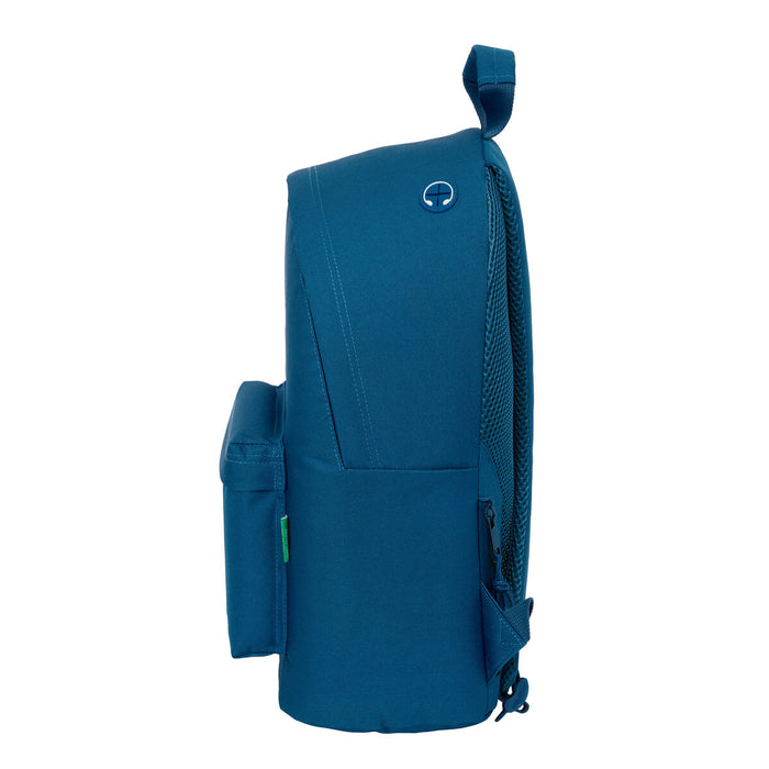 Училищна чанта Benetton benetton basics Морско син 31 x 41 x 16 cm