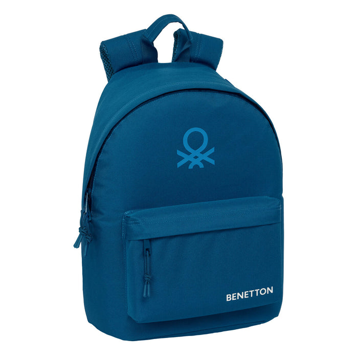 Училищна чанта Benetton benetton basics Морско син 31 x 41 x 16 cm