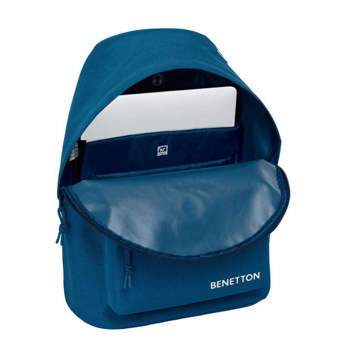 Училищна чанта Benetton benetton basics Морско син 31 x 41 x 16 cm