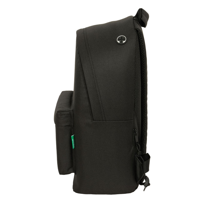 Училищна чанта Benetton benetton basics Черен 31 x 41 x 16 cm