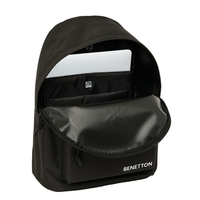 Училищна чанта Benetton benetton basics Черен 31 x 41 x 16 cm
