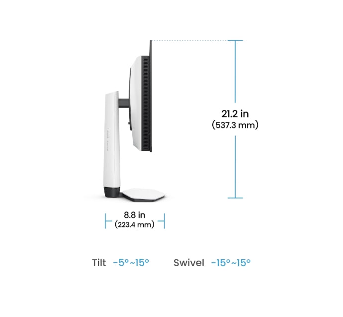 BenQ EX271UZ 27" 4K 166 PPI 240Hz MOBIUZ OLED геймърски монитор, EX271UZ БЯЛ