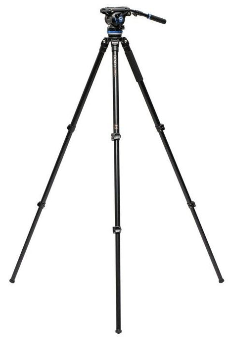 Видео статив Benro - A373F Series 3 AL + S8Pro, 32.5-163.5 cm, черен