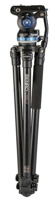 Видео статив Benro - A373F Series 3 AL + S8Pro, 32.5-163.5 cm, черен