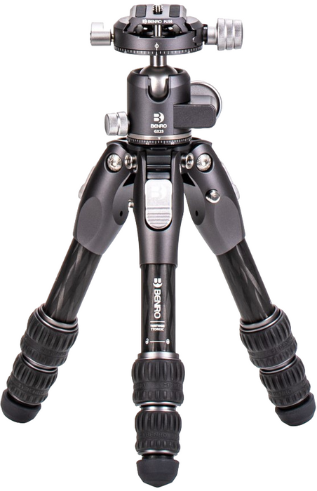 Статив Benro - Tortoise 03C + GX25, 15-41 cm, сребрист