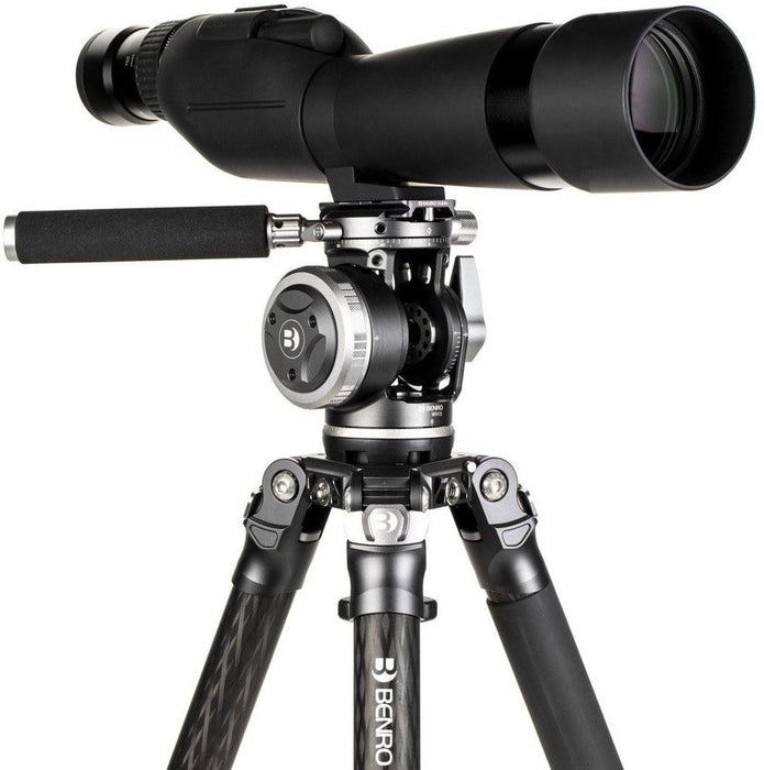 Статив Benro - Mammoth TMTH44C CF + WH15, 27.5-173.5 cm, черен