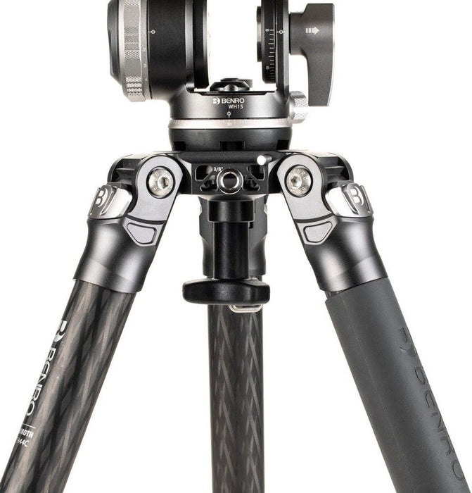 Статив Benro - Mammoth TMTH44C CF + WH15, 27.5-173.5 cm, черен