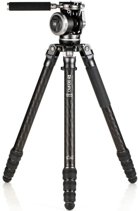 Статив Benro - Mammoth TMTH44C CF + WH15, 27.5-173.5 cm, черен
