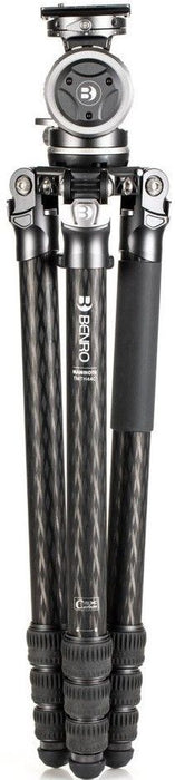 Статив Benro - Mammoth TMTH44C CF + WH15, 27.5-173.5 cm, черен