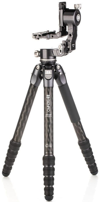Статив Benro - Tortoise TTOR35C + GH2F, 30-167.5 cm, черен
