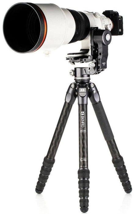 Статив Benro - Tortoise TTOR35C + GH2F, 30-167.5 cm, черен