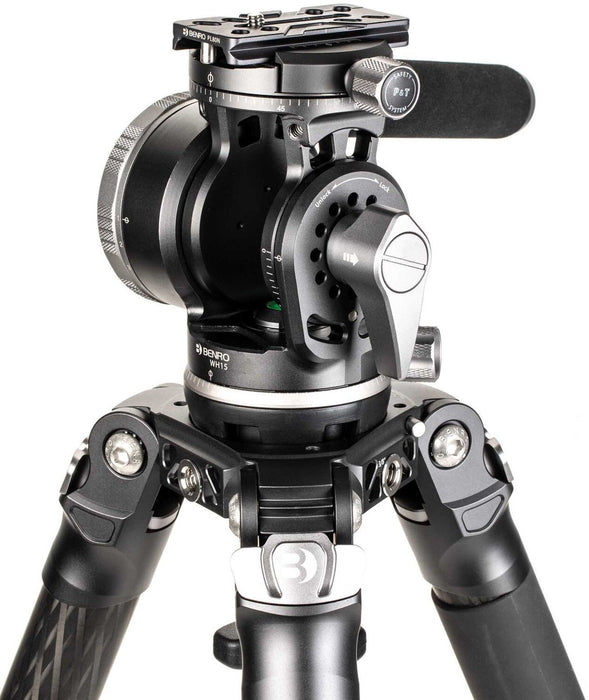 Видео глава Benro - WH15 Long Lens Head, 15kg, черна