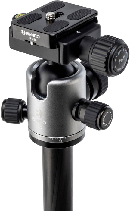 Статив Benro - FTR19AB0GBLK + Head, 36-150 cm, черен