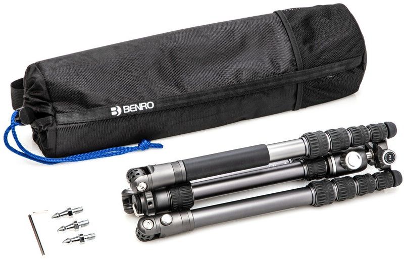 Статив Benro - Bat One 15A + VX20, 37-165 cm, сребрист