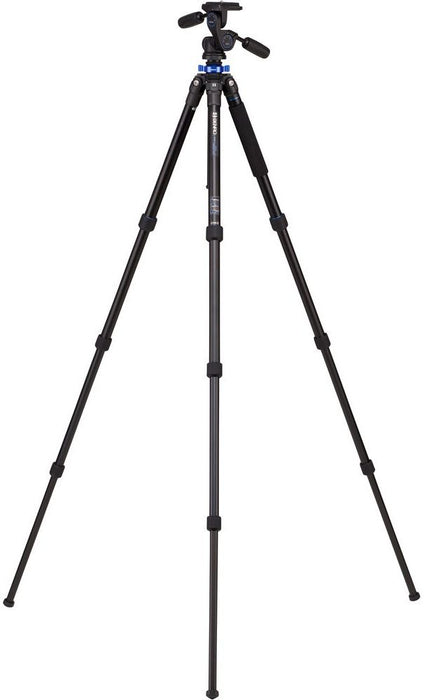 Статив Benro - Mach3 Series 2 AL + HD2, 43-168 cm, черен