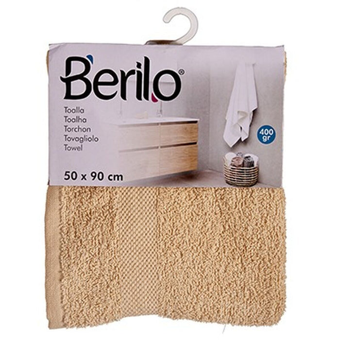 Кърпа за баня Berilo Сметана 80 % памук 20 % полиестер 50 x 90 cm 52 x 0,2 x 90 cm 25 x 3 x 22 cm 23 x 26 x 3 cm (6 броя)