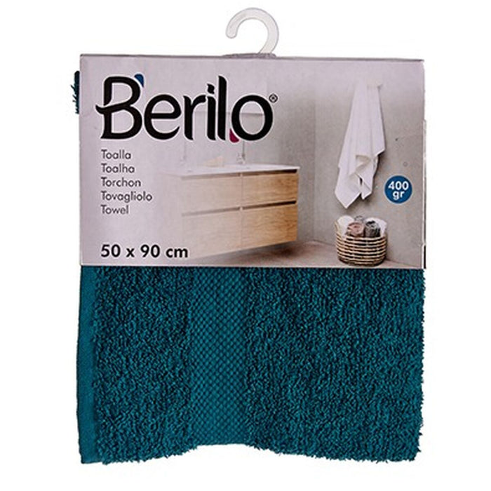 Кърпа за баня Berilo Син 80 % памук 20 % полиестер 50 x 90 cm 50 x 3 x 22 cm 50 x 90 x 0,2 cm (6 броя)