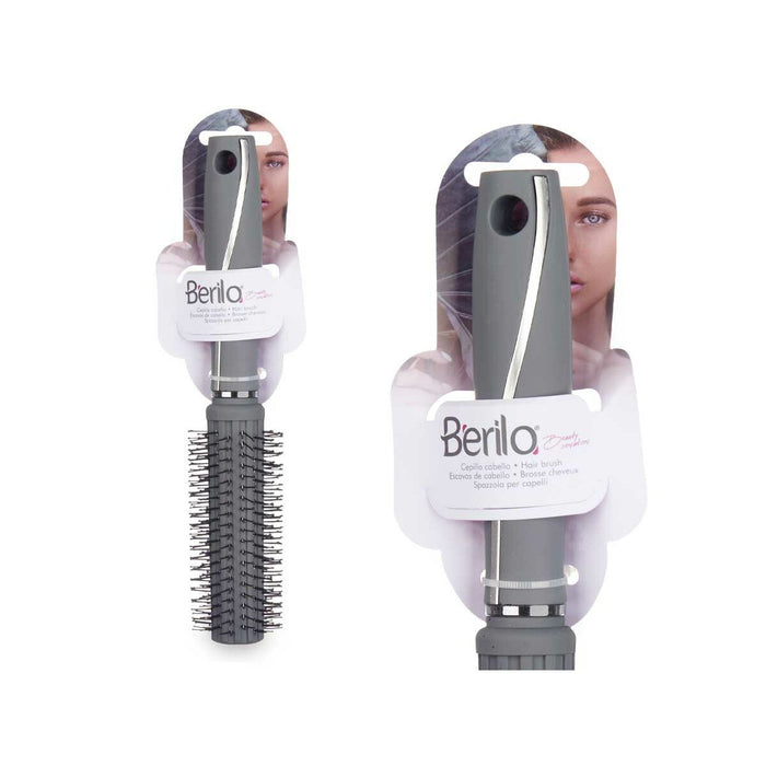 Кръгла Четка Berilo Сив Силикон Пластмаса (12 броя)